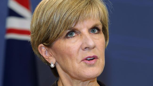 Your move ... Foreign Minister Julie Bishop.