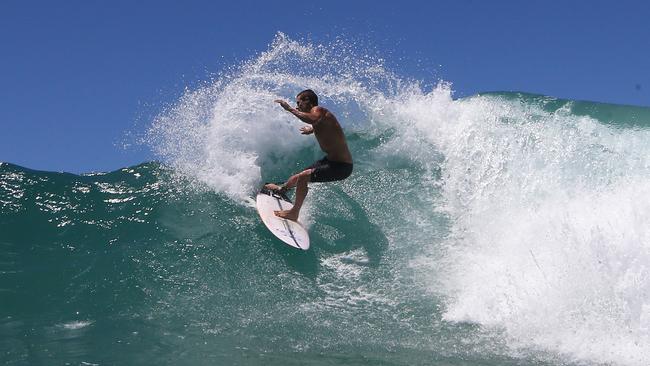 It’s top surf conditions Photograph: Jason O'Brien