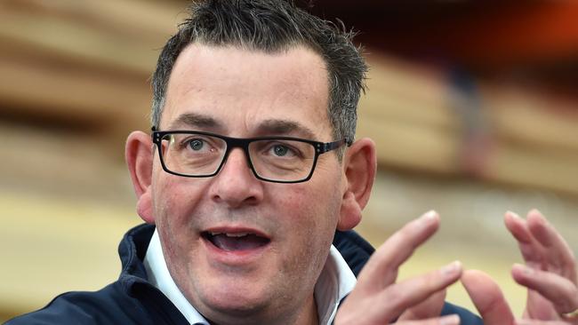 The Victorian government’s record ad spend is up 50 per cent from the last directly comparable financial year. Pictured: Victorian Premier Daniel Andrews. Picture: NCA NewsWire / Nicki Connolly