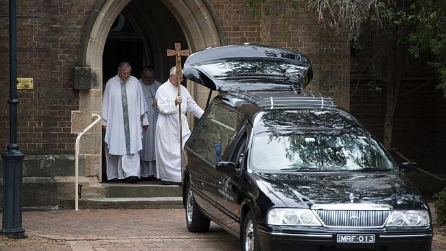 The funeral for Qantas pilot Andrew Lawler at St Paul's Catholic Church, Camden.