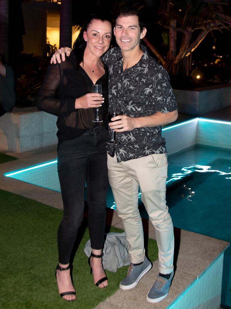 Gemma Laws and Ricky Kroesen at the World Poker Tournament Australia VIP Player’s Party. Picture: Andrew Meadowcroft.