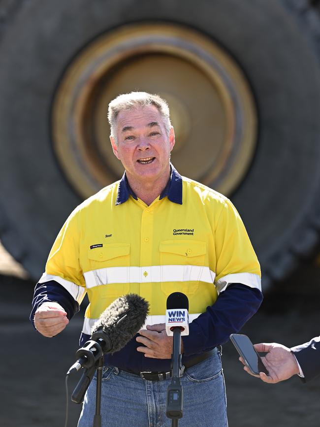 Queensland Minister for Resources Scott Stewart at the official opening of the New Acland Mine Stage 3