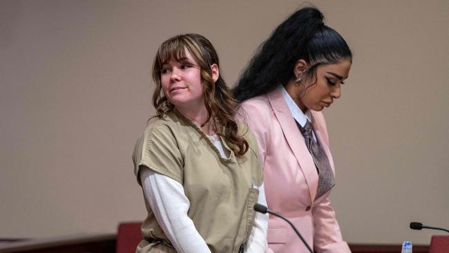 Hannah Gutierrez-Reed was convicted by a jury of involuntary manslaughter in the death of cinematographer Halyna Hutchins who was fatally shot by Alec Baldwin in 2021. Picture: AFP