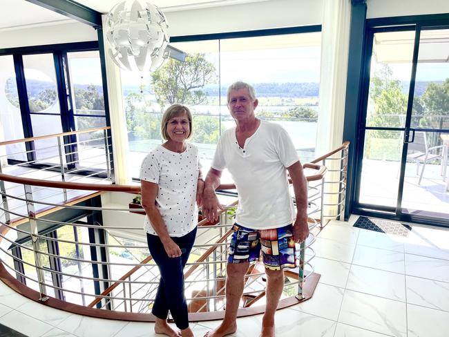 Garry Tucker and his wife Moya in their nautical themed house in Riverwood Terrace Maclean
