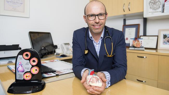 ‘It is unusual to target only one disease group’ ... Professor Christian Hamilton-Craig, speaking on behalf of the Cardiac Society of Australia and New Zealand. Picture: Bradley Kanaris