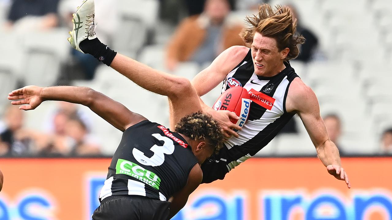 Collingwood footy boss Brendon Bolton says Murphy will be remembered at the Magpies for his ‘sheer courage’. Picture: Quinn Rooney / Getty Images