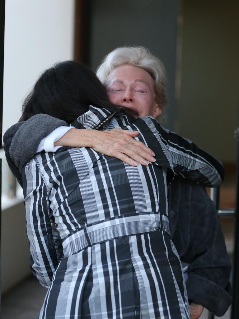 Blanche d’Alpuget emerged from her home this morning. Picture: John Grainger