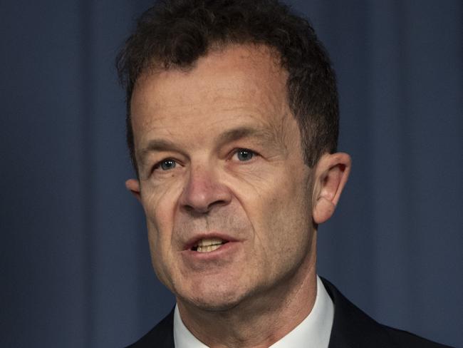 SYDNEY, AUSTRALIA - NCA NewsWIRE Photos - Tuesday, 10 October, 2023:Opposition Leader Mark Speakman, Opposition spokesman for police Paul Toole and Vaucluse MP Kellie Sloan speaking at a presser at NSW Parliament House in Sydney.Picture: NCA NewsWIRE  / Monique Harmer