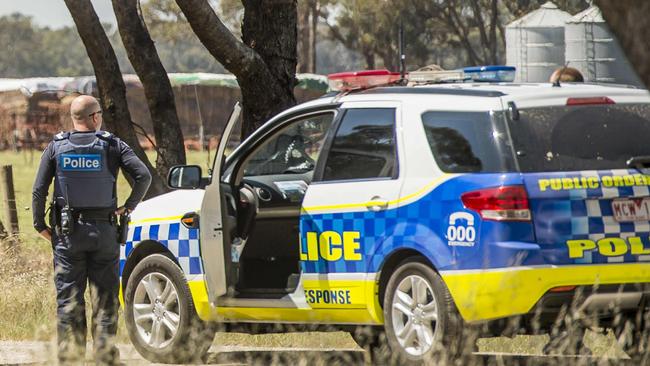 Police pull over and investigate every Toyota Land cruiser. The father and Son fugitives still on the run and maybe somewhere in the state. Picture: Jason Edwards