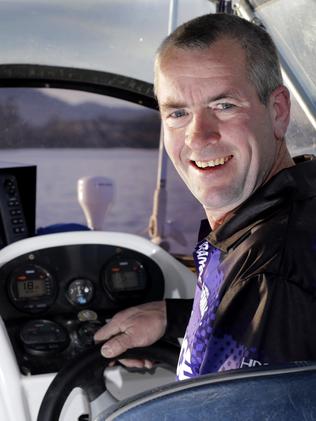 Mark Watson and his sport fishing boat