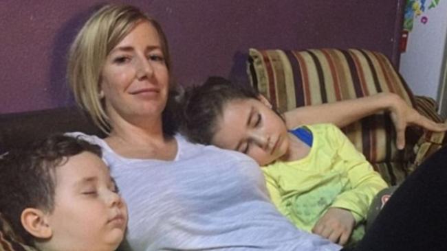 Sally Faulkner, pictured with her two children, Noah and Lahela, has spoken for the first time since the botched 60 Minutes child recovery mission. Picture: Supplied