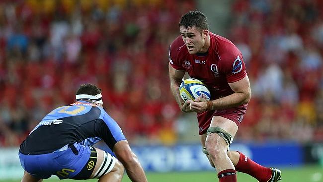 James Horwill in action for the Reds against the Western Force.