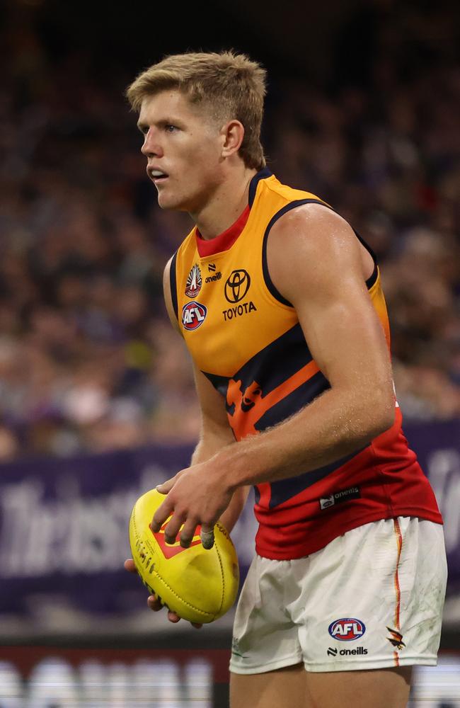 Nick Murray’s absence will be felt by the Crows. Picture: Getty Images