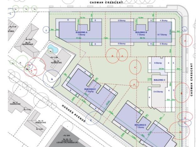 The proposed site plan