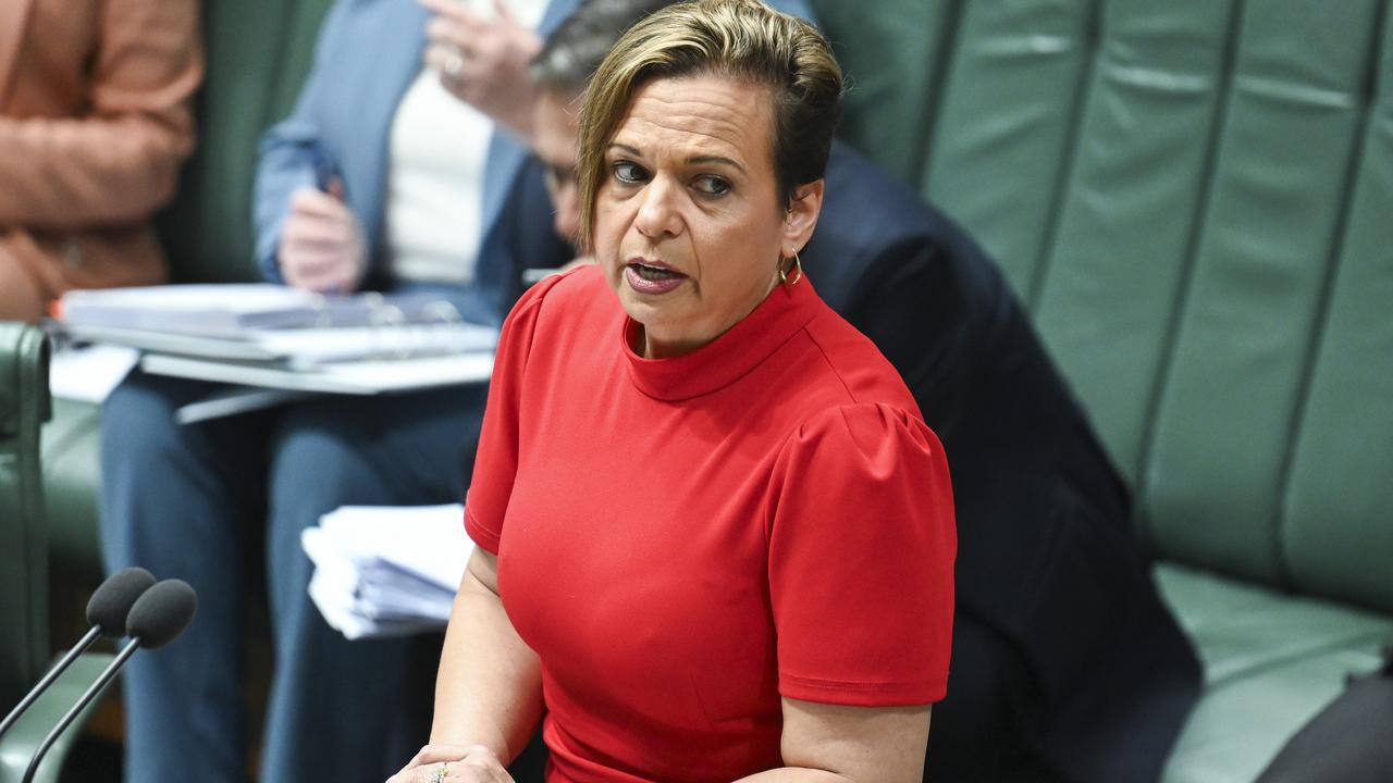 Communications Minister Michelle Rowland says the bill will combat the ‘threat’ of misinformation and disinformation. Picture: NewsWire / Martin Ollman