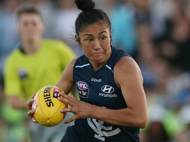 AFLW - Pies vs Blues Darcy Vescio PictureWayne Ludbey