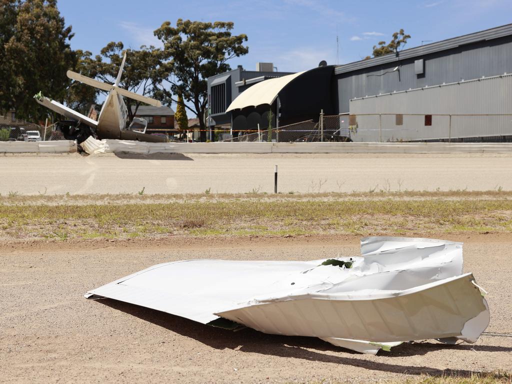 Piper Plane Crash Lands Hits Car At Bankstown Raceway In Sydney The Courier Mail