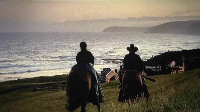 The Apollo Bay area was used for filming Quigley Down Under. Picture: Roadshow Entertainment