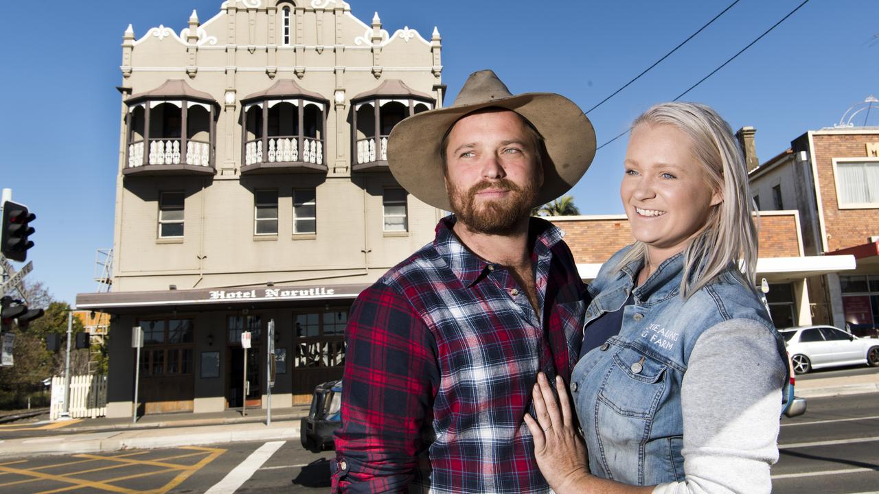 Jason Bartholomew and Grace Lindsay of Squealing Pig Farm become the new owners of the Norville Hotel. Tuesday, 7th Jul, 2020.