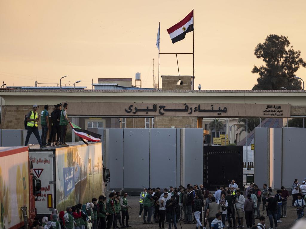 The Rafah border in North Sinai, Egypt. Picture: Mahmoud Khaled/Getty Images