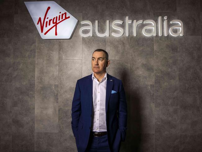 Virgin Australia CEO Paul Scurrah says the company is facing its “worst crisis” ever as hundreds more jobs are on the chopping block. Picture: The Australian