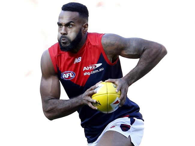 AFL: Round 4 Collingwood v Melbourne at the MCG. Heritier Lumumba . Pic: Michael Klein