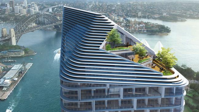 An artist’s impression of the Quay Quarter Tower in Sydney.