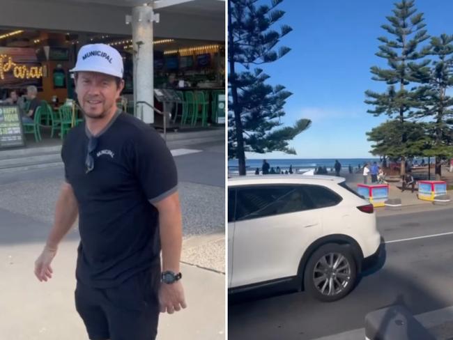 Hollywood movie star Mark Wahlberg has been spotted in Surfers Paradise, where he is staying in a luxury hotel while filming a new blockbuster. Photo: Instagram