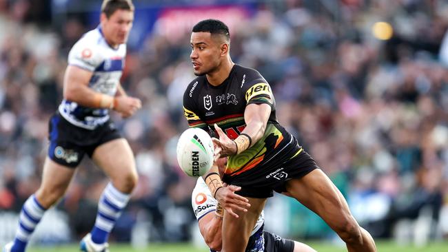 With the likes of Stephen Crichton and other established stars remaining on-deck during Origin, Penrith will still field a strong squad against the Wests Tigers. Photo: Brendon Thorne / Getty Images