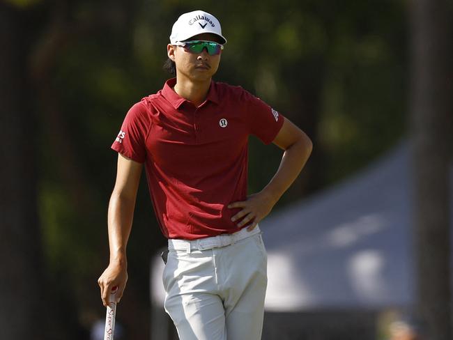 Could Min Woo Lee pull off an upset and get himself a green jacket this weekend? Picture: Getty Images