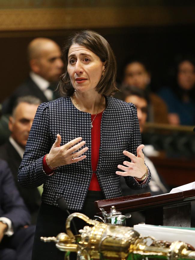 Gladys Berejiklian. issued an apology to the victims of the 1977 Granville Train Disaster at Parliament House.