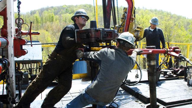 A Chesapeake Energy natural gas well site in Pennsylvania. Picture: AP