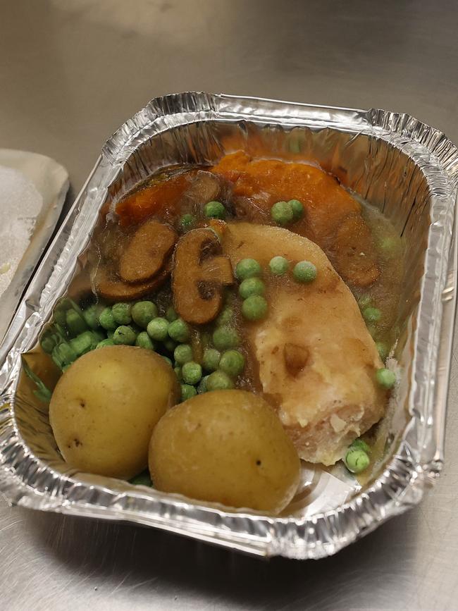 One of the hot meals. Picture: Gary Ramage