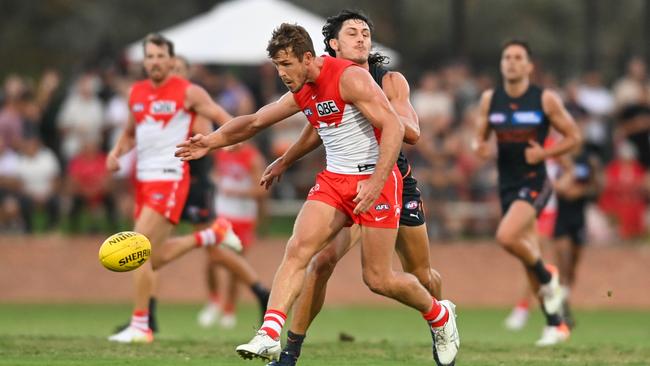 Luke Parker had 29 disposals for Sydney against GWS. Picture: Getty Images