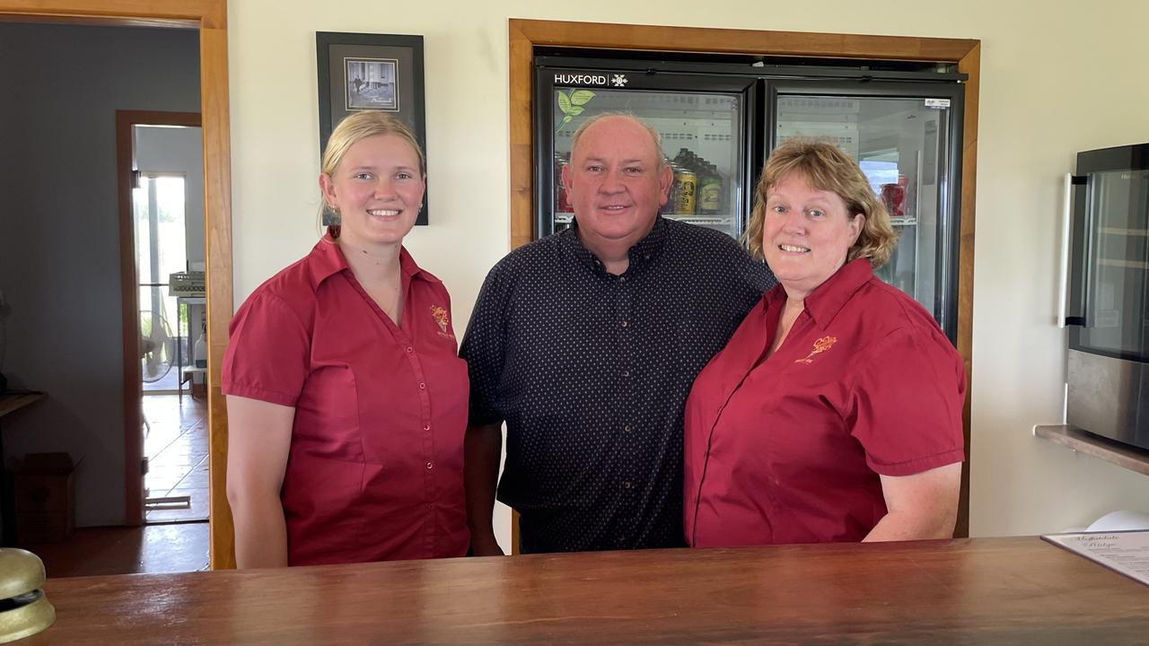 Emily, Jason and Susan Kinsella from Moffatdale Ridge Winery.