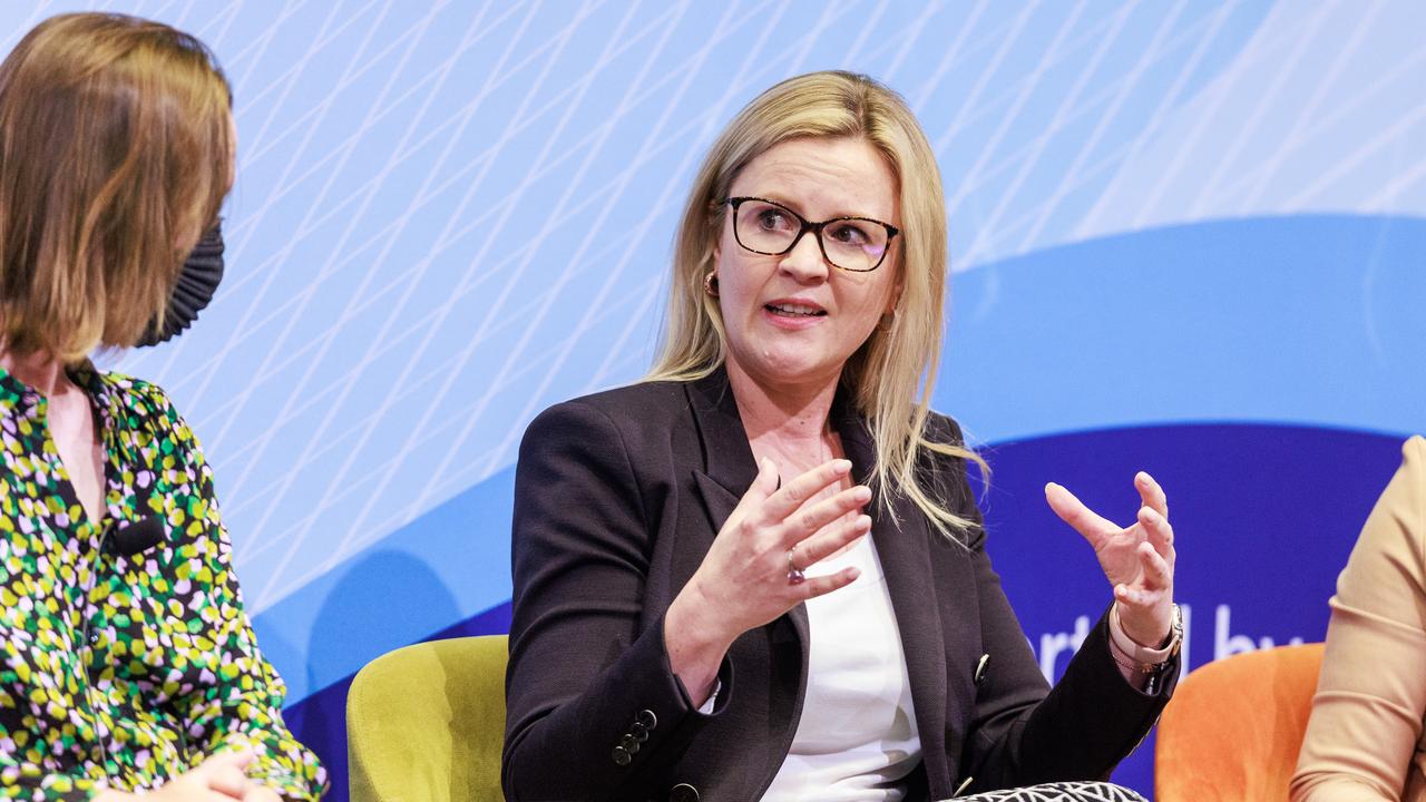 2/11/2023 Chief executive of Australian Energy Producers, Samantha McCulloch during the Economic &amp; Social Outlook Conference in Melbourne. Aaron Francis / The Australian