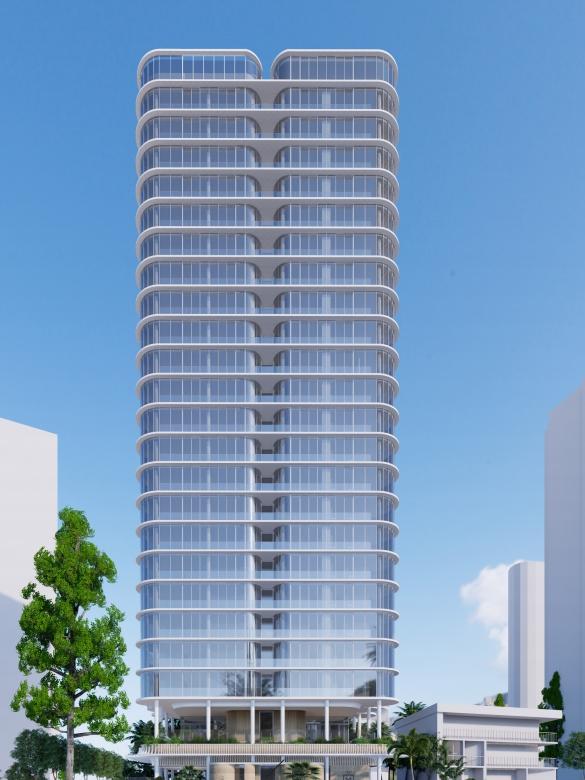 Artist impression of the proposed Monaco tower in Main Beach from Ignite Projects.