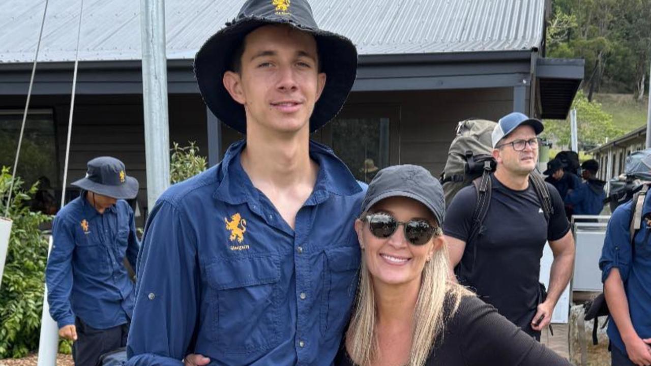 Luca Bennett who lost his life on The Central Coast after being washed off the rocks at North Avoca Beach, pictured with mum Michelle. Pic Supplied.