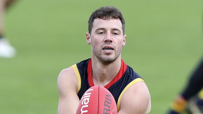 Luke Brown has taken the most kick-ins for Adelaide this season.