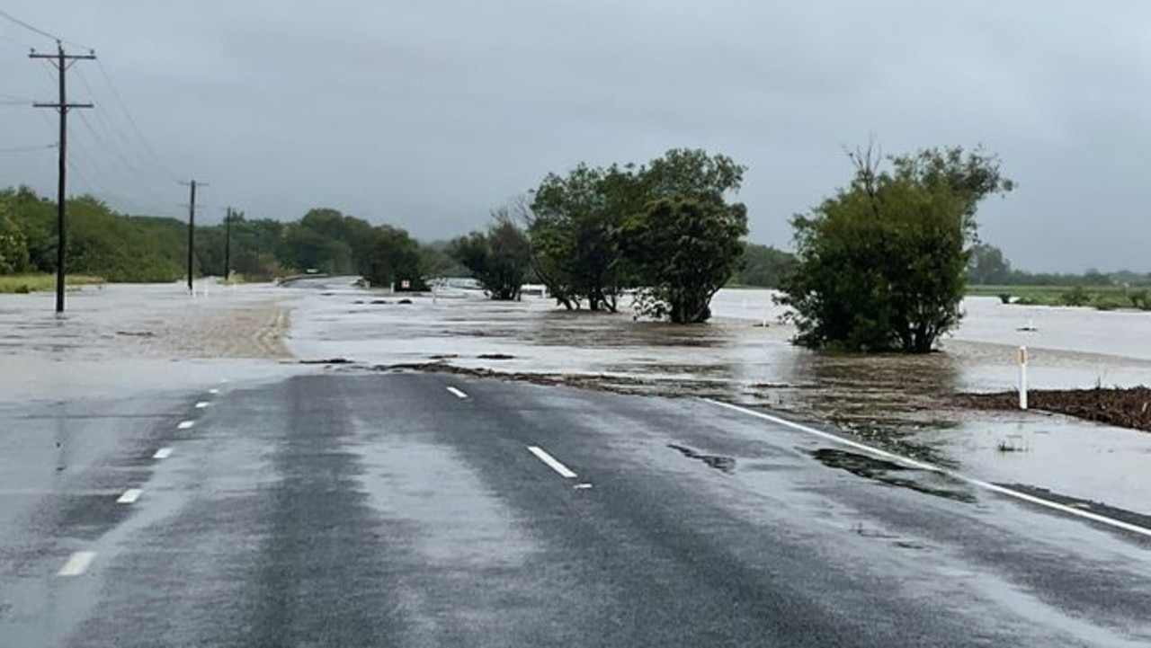 Jasper has drenched North Queensland with heavy rain, leading to flooded roads and downed power lines. Picture: Supplied