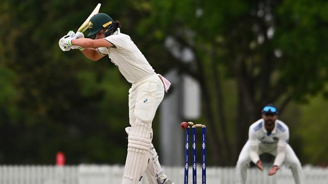 Sam Konstas did his Baggy Green hopes no favours with his performances with the bat for Australia A. Photo: Getty Images