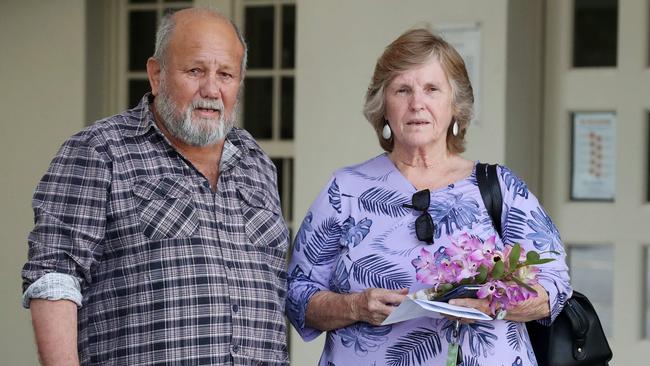 Elena Turner, of NSW, and her partner Robert Lidster made the journey to view her son’s body. Picture: Liam Kidston