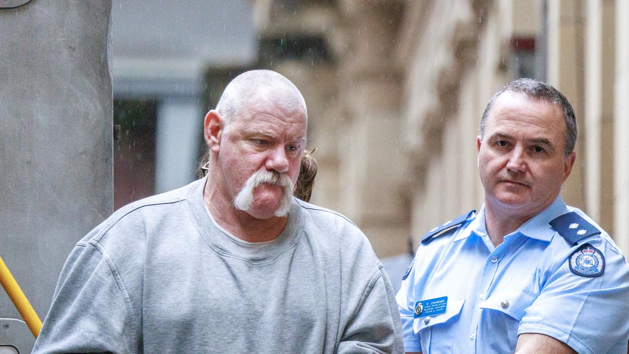 Darren Chalmers is escorted in to Supreme Court for a plea hearing over the cold case strangling murder of Annette Steward in Geelong in 1992. PICTURE : NCA Newswire / David Geraghty