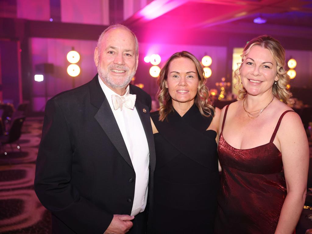 Edward Klimowicz, Joanne Sheehy and Nicole Kelly at the A.B. Paterson College Foundation Gala Ball at QT Gold Coast for Gold Coast at Large. Picture, Portia Large.