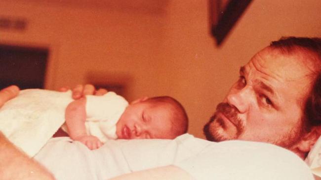 Meghan Markle as a baby with father Thomas Markle. Picture: Meghan Markle/Instagram