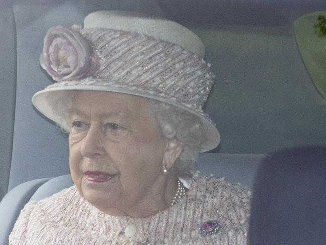 CRATHIE, ABERDEENSHIRE - AUGUST 11: Queen Elizabeth II is driven to Crathie Kirk Church before the service on August 11, 2019 in Crathie, Aberdeenshire. Queen Victoria began worshipping at the church in 1848 and every British monarch since has worshipped there while staying at nearby Balmoral Castle. (Photo by Duncan McGlynn/Getty Images)