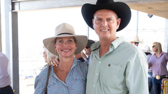 Mount Isa Rodeo 2024 - Dana and Manfred Drutschmann at the Mount Isa Rodeo. Picture by Luke Marsden. - Photo Supplied