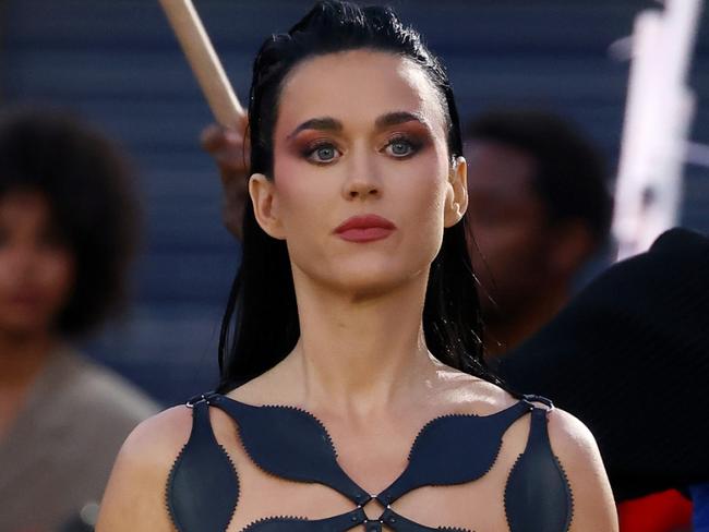 PARIS, FRANCE - JUNE 23: Katy Perry walks the runway during Vogue World: Paris at Place Vendome on June 23, 2024 in Paris, France. (Photo by Marc Piasecki/Getty Images for Vogue)