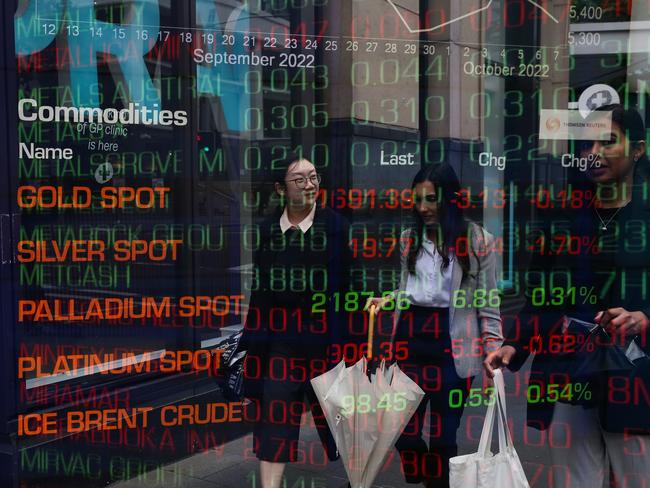 SYDNEY, AUSTRALIA - Newswire Photos- October 10, 2022: A general view of members of the public walking past the ASX in Sydney. Picture: NCA Newswire/ Gaye Gerard