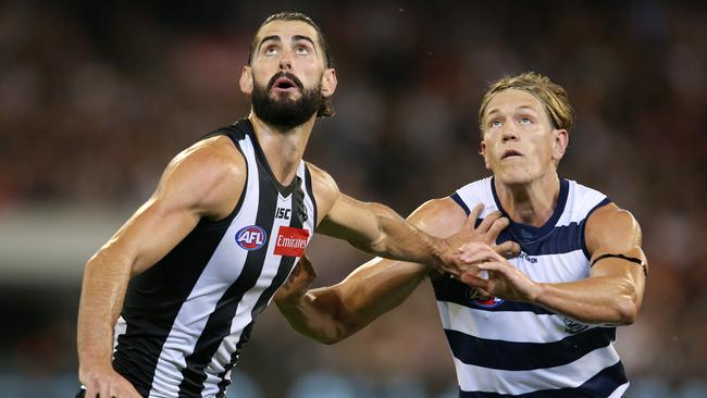 Geelong’s decision to overlook ruckman Rhys Stanley raised eyebrows. Picture: Michael Klein.